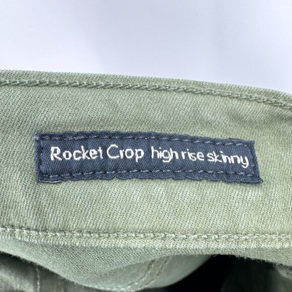 CITIZENS OF HUMANITY Green Rocket Crop Stretch High Rise Skinny Jeans Pants 27 - Picture 8 of 9